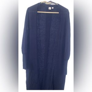Gently worn Gap size M long pointelle duster cardigan